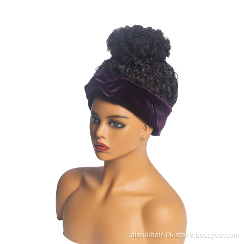 Aishili top quality purple headband wig grip headband wigs for black women